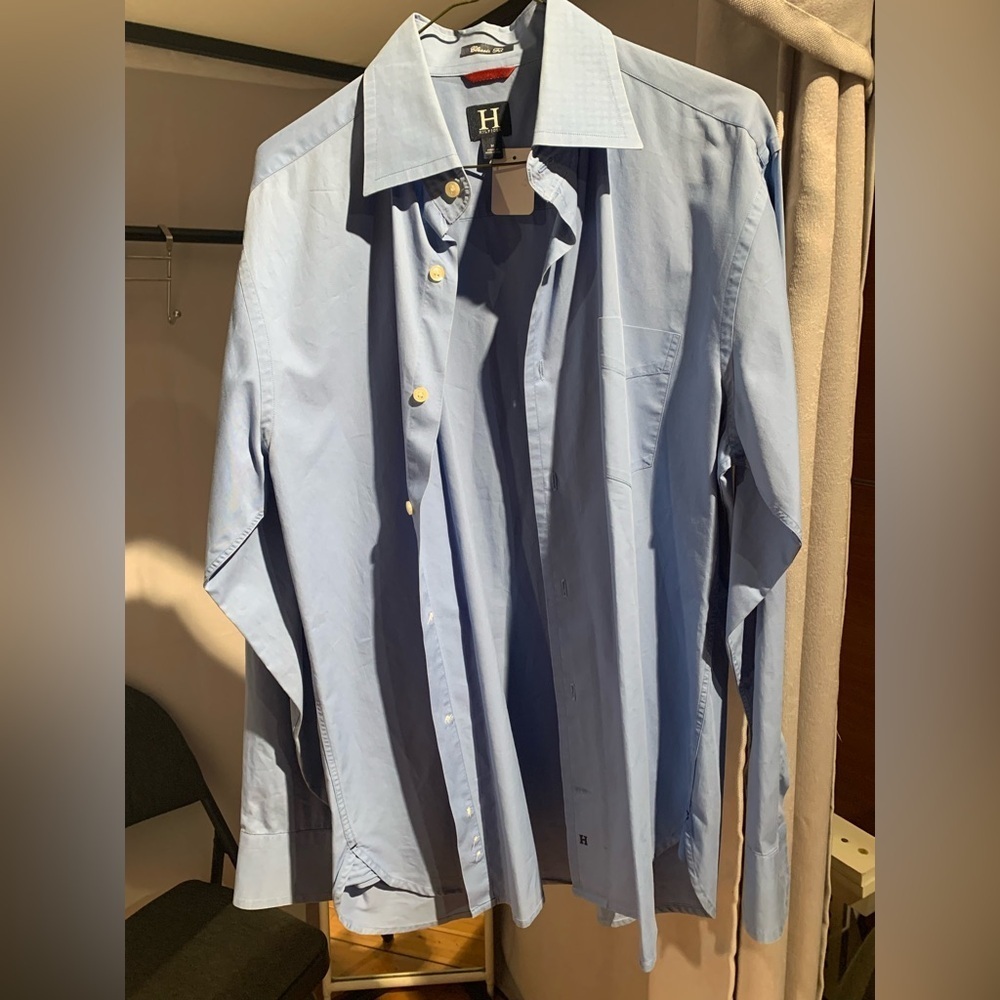 Not Available Tommy Hilfiger Blue Dress Shirt